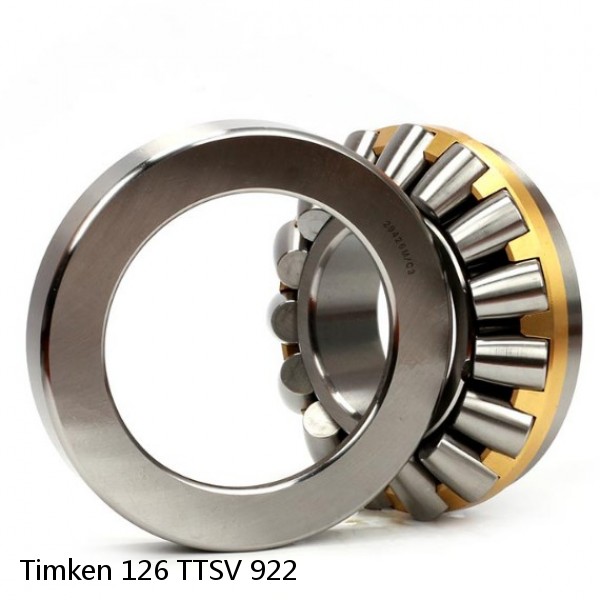 126 TTSV 922 Timken Thrust Tapered Roller Bearing