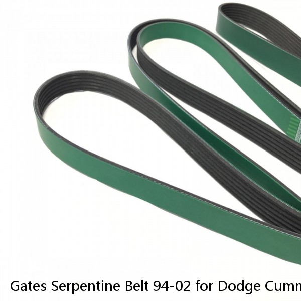 Gates Serpentine Belt 94-02 for Dodge Cummins Diesel 5.9L Diesel W/ AC ONLY #1 small image