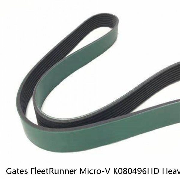 Gates FleetRunner Micro-V K080496HD Heavy Duty Belt 1 3/32" X 50 1/8" #1 image